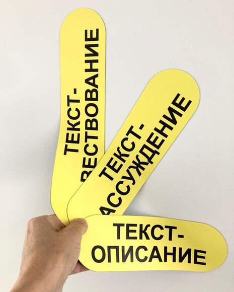 Набор магнитных карточек "Типы текстов"