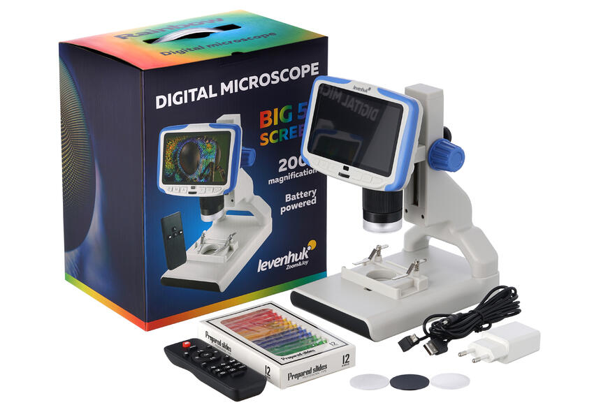 Микроскоп цифровой Levenhuk Rainbow DM500 LCD