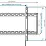 Кронштейн для телевизора Arm Media PT-100, 55-100", настенный, фиксированный,  черный  [10230]