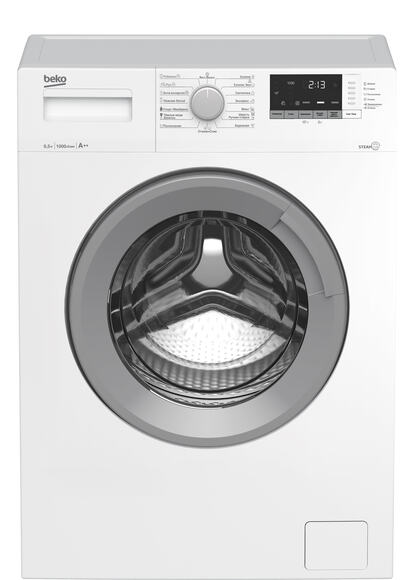 Стиральная машина BEKO WSRE6H512ZSW, фронтальная, 6.5кг, 1000об/мин