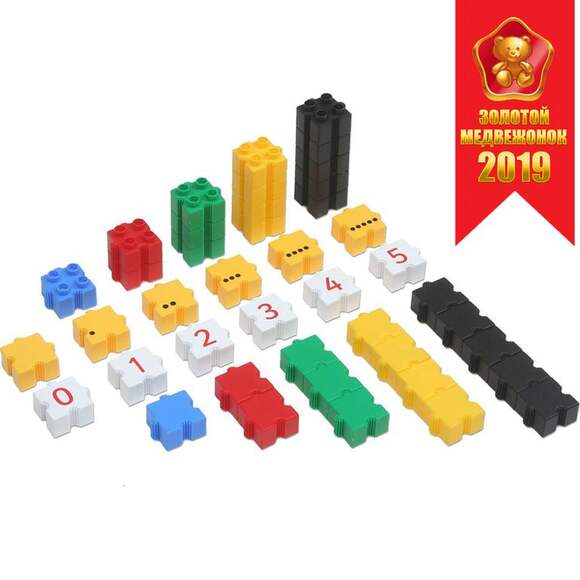 Обучающий конструктор Morphun Kindermaths Single Set «3D Математика», 175 деталей, 3+