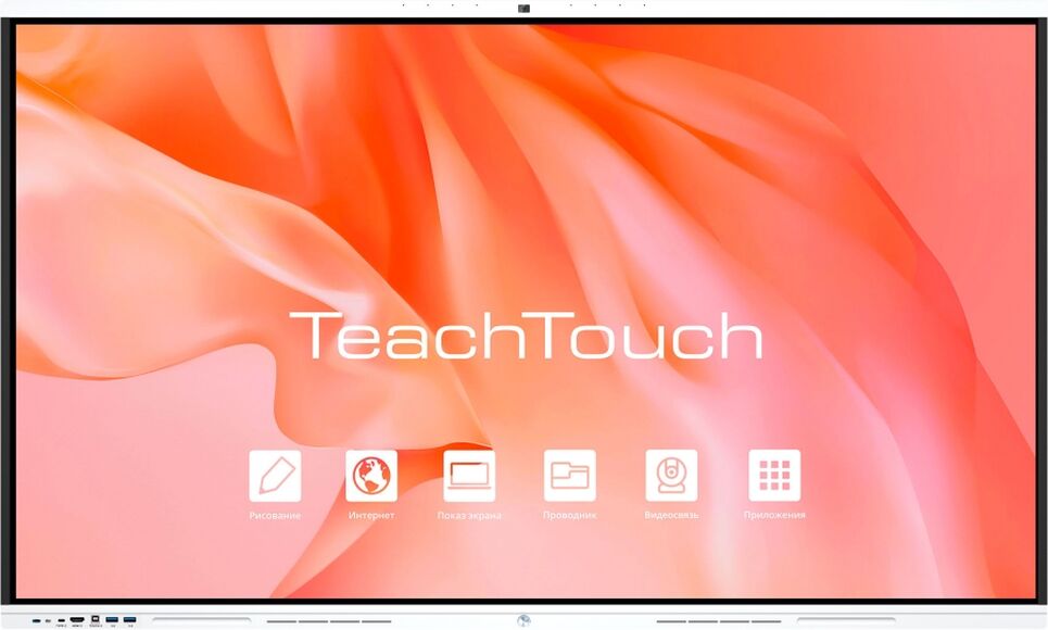 Интерактивная панель TeachTouch 6.5 86", 8/128Гб,  Android 14, 40 касаний, камера, слот OPS