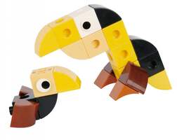Набор для конструирования WORLD LIFE - TOUCAN / Животный мир - Тукан, 7+