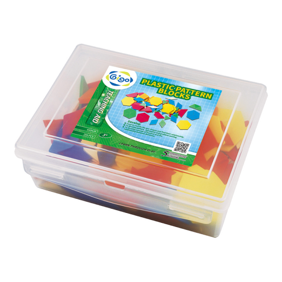 Обучающий набор PLASTIC PATTERN BLOCKS / Занимательная мозаика, 3+