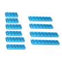Ресурсный набор коротких металлических планок Short Beam 0824  Robot Pack-Blue / Makeblock