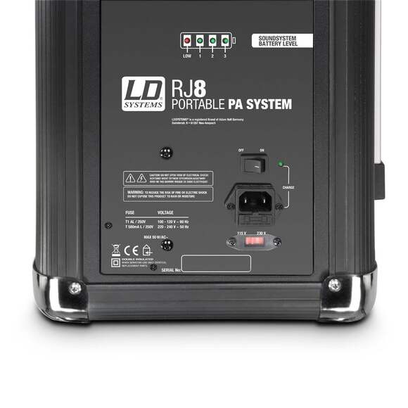 Активная акустическая система на аккумуляторе с микшером и Bluetoot,h LD Systems Roadjack 8