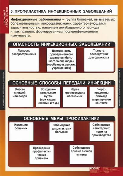 Таблицы Здоровый образ жизни 8 шт