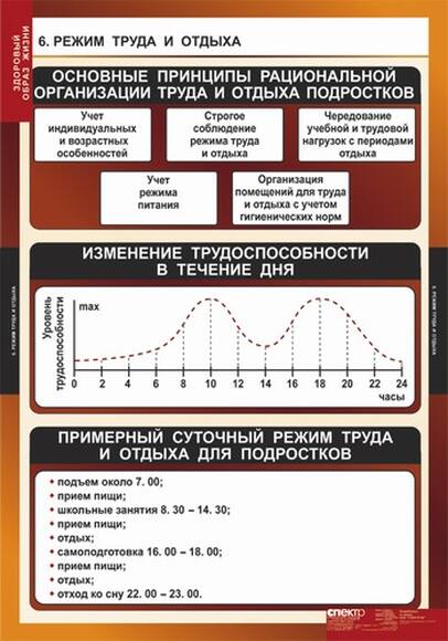 Таблицы Здоровый образ жизни 8 шт