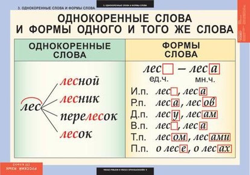 Таблицы Русский язык 2 класс 8 таблицы