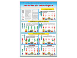Стенд "Сигналы регулировщика"