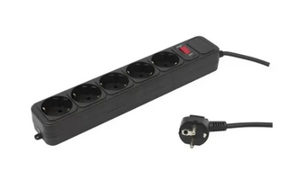 Сетевой фильтр PC PET AP01006-3-B, 3м, черный