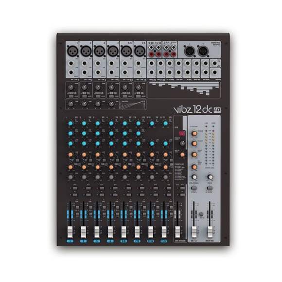VIBZ 12 DC - Аналоговый микшер 12 каналов, цифровые эффекты и компрессор