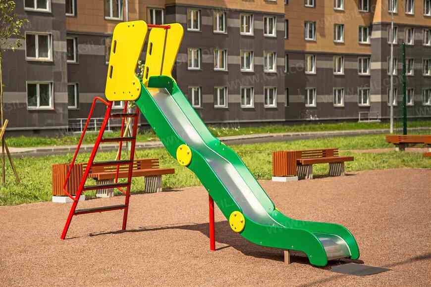 004204 - Горка нерж. H площадки=1,8м