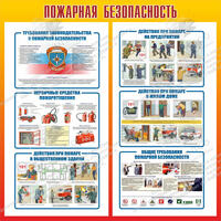 Стенд "Пожарная безопасность" (1х1 м, Премиум)