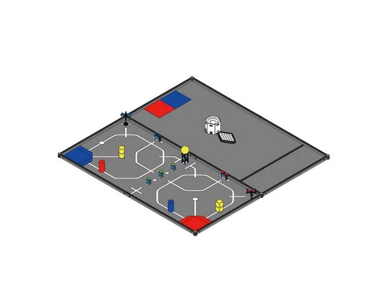 Соревновательное поле MakeX Starter Arena (2020 Smart Links) / Makeblock