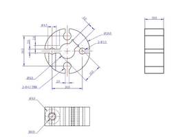 Зажимная втулка вала 8 мм из анодированного алюминия - Shaft Clamping Hub 8mm-C