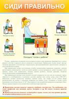 Стенд Сиди правильно, 0,7x1 м, без карманов