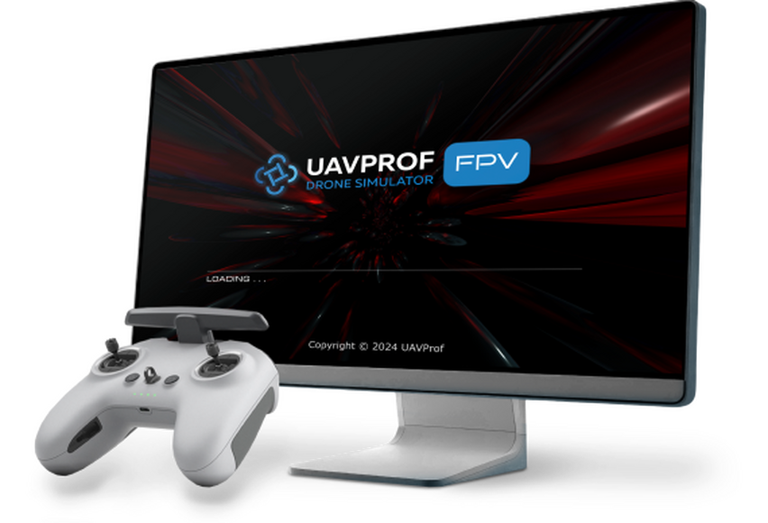 UAVProf Drone Simulator: АЭРОГОНКА Симулятор для ручных полетов                                     