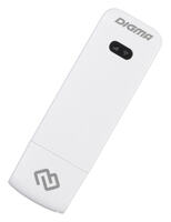 Модем DIGMA Dongle DW1961-WT 3G/4G, внешний, белый