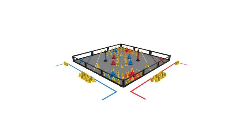 VEX EDR  Поле металлическое с полом/Competition Field Perimeter Kit and Tile Kit
