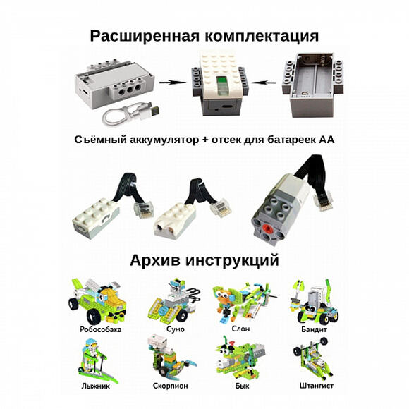 Конструктор Базовый набор WeDo 2.0 расширенный (Аналог)