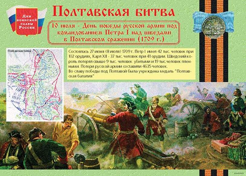 Дни воинской славы России – 17 плакатов. Формат А-3.
