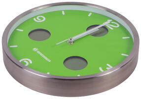 Часы настенные Bresser MyTime io NX Thermo/Hygro, 30 см, зеленые