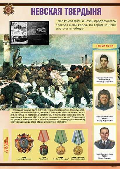 Великая Отечественная война (основные этапы) – 11 плакатов. Формат А-3.