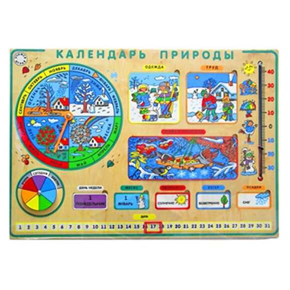 Игровая панель Календарь природы