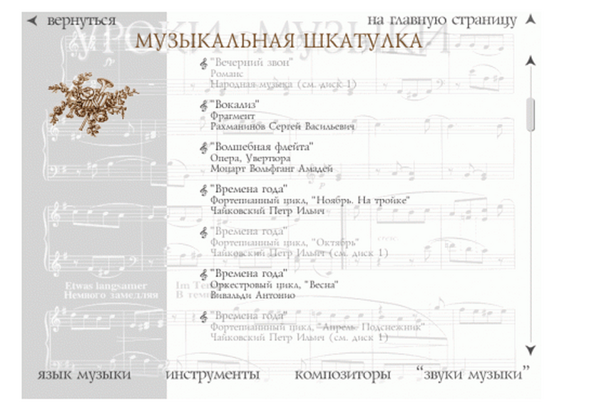 Музыкальная шкатулка. Хрестоматия для школьников. Лицензия на школу (50)