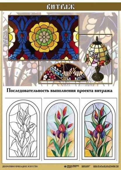 Основы декоративно-прикладного искусства   (1-4 кл), Комплект таблиц, 10 таблиц, размером 50х70 см