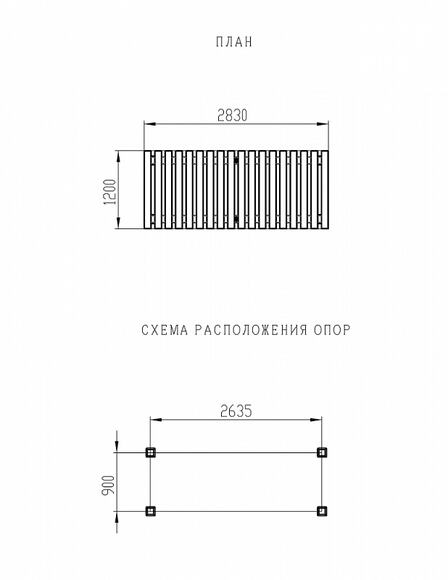 Пергола (СКИФ) - МФ 77.06.01 (с поликарбонатом)