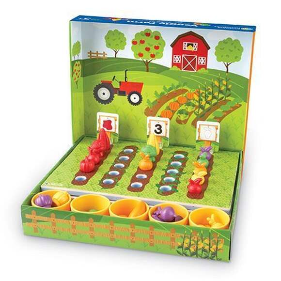 LER5553 Развивающая игрушка "Выращиваем овощи"  (46 элементов)