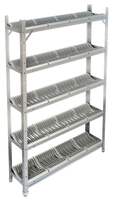 Стеллаж для сушки посуды СТР-325/903, 900*300*1830, из стали AISI 430, из стали AISI 430 c кассетами