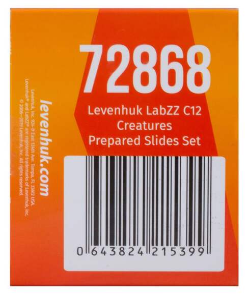 Набор микропрепаратов Levenhuk LabZZ C12, существа